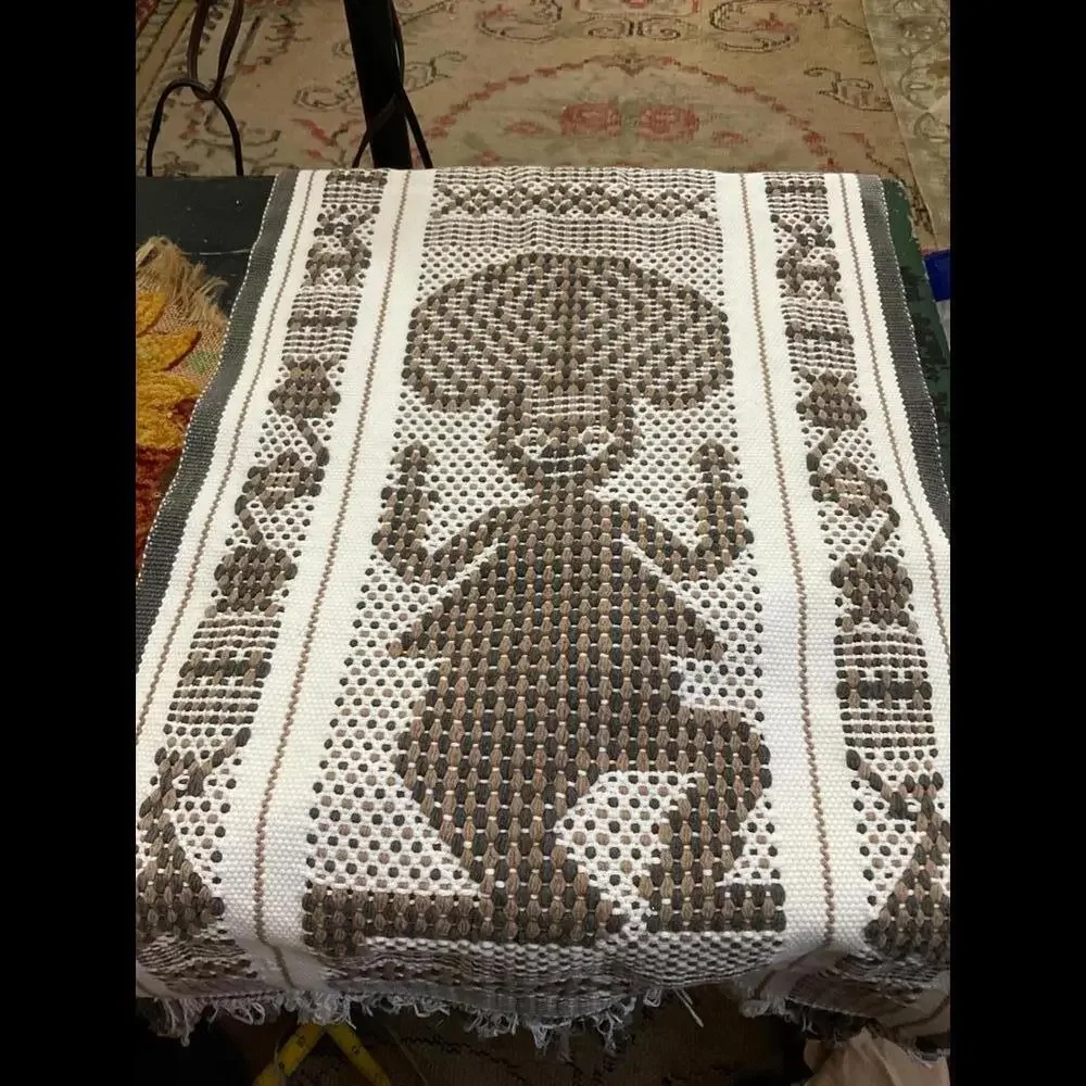 Handcrafted Owl / Animal Design Woven Table Runner